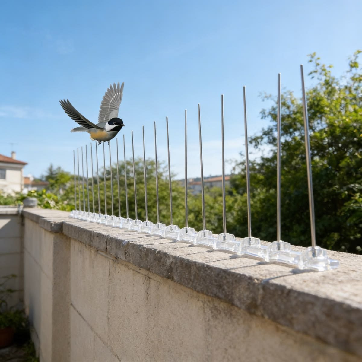 Bird Spikes installation photo by Jhansi, Hyderabad