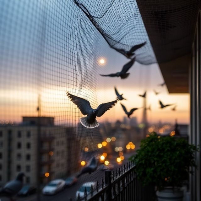 Pigeon Safety Nets installation photo by Jhansi, Hyderabad